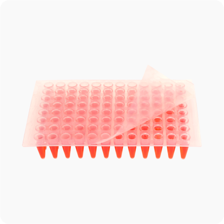 Película Adhesiva Transparente para PCR 100 Sellos Estériles por Paquete