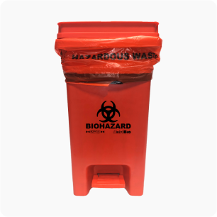 BowTie™ Contenedor de Residuos Biológicos con pedal, 30 L
