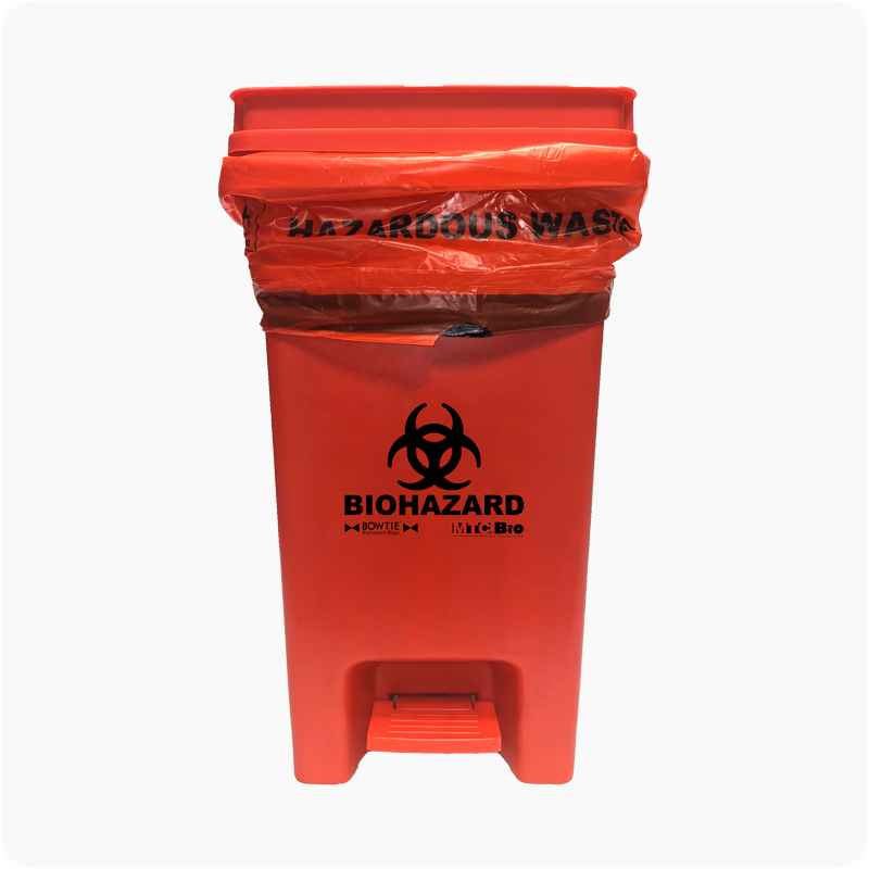 BowTie™ Contenedor de Residuos Biológicos con pedal, 30 L