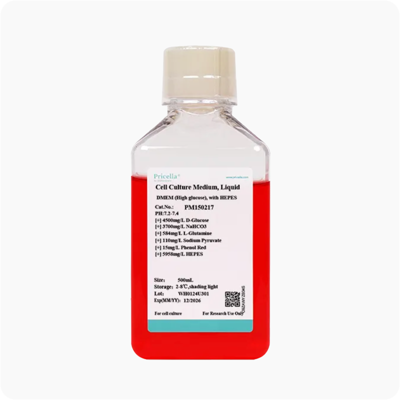 DMEM Alta Glucosa con HEPES 500 mL | Medio para cultivo celular